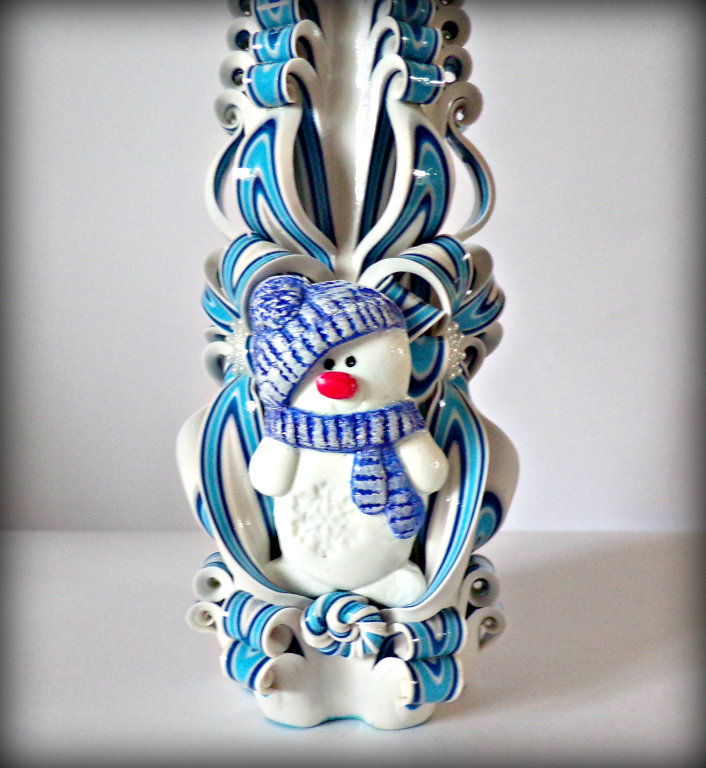 22cm - 9 inch Blue snowman 